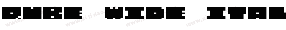 QUBE WIDE ITALIC字体转换